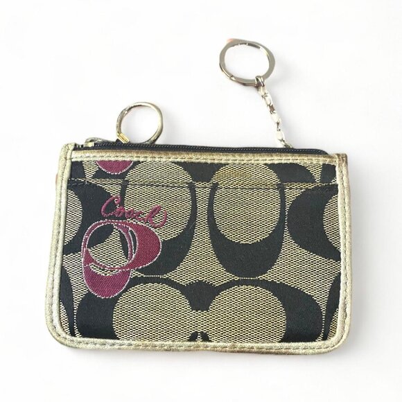 COACH 18711 Poppy Heart Signature Glam WRISTLET - Picture 3 of 5
